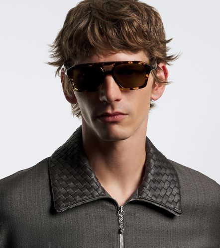 Eckige Sonnenbrille Navigator - Bottega Veneta - Modalova