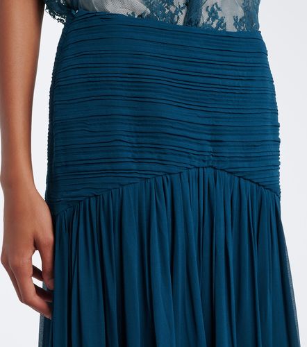 Gonna lunga in chiffon plissé - Jacques Wei - Modalova