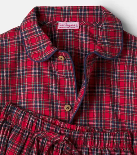 Pijama Navidad de algodón a cuadros - La Coqueta - Modalova