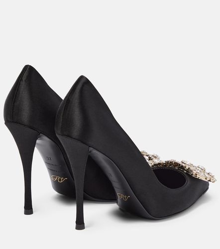 Pumps Flower Strass in raso - Roger Vivier - Modalova