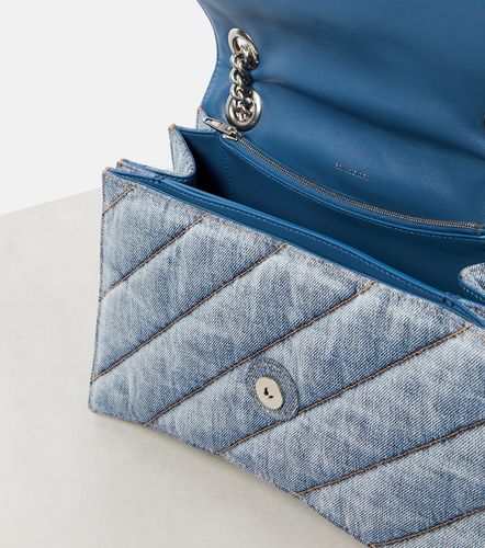 Crush Medium denim shoulder bag - Balenciaga - Modalova