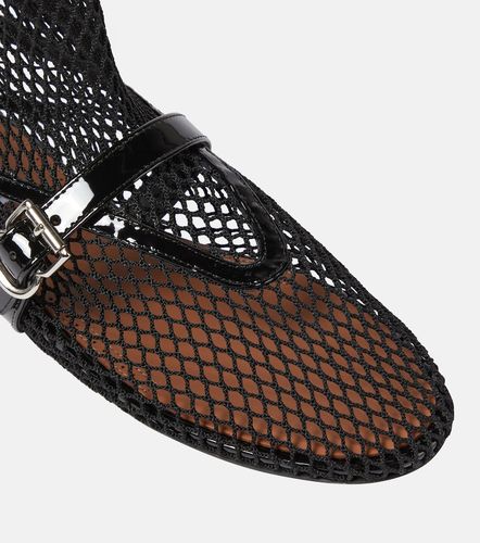 Alaïa Bailarinas altas de malla con piel - Alaia - Modalova