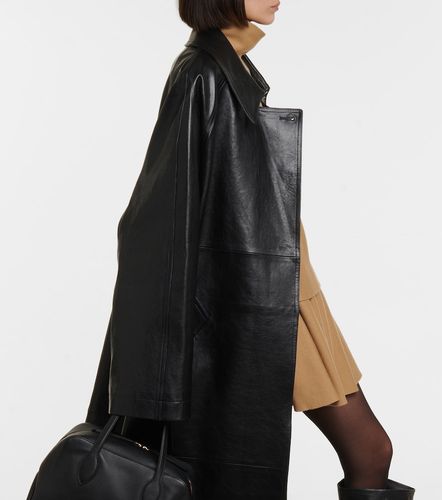 Minnie oversized leather trench coat - Khaite - Modalova