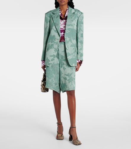 Linen-blend jacquard blazer - Dries Van Noten - Modalova