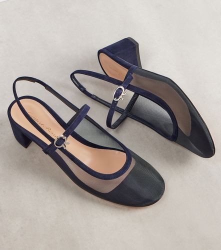Slingback-Pumps Francoise 45 mit Veloursleder - Gianvito Rossi - Modalova