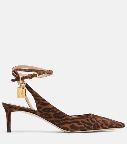 Pumps slingback Padlock 55 in suede - Tom Ford - Modalova