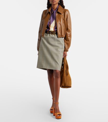 Gucci Bomberjacke aus Leder - Gucci - Modalova