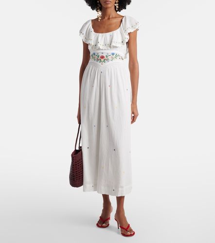 Vestido midi Ebony de algodón bordado - Rixo - Modalova