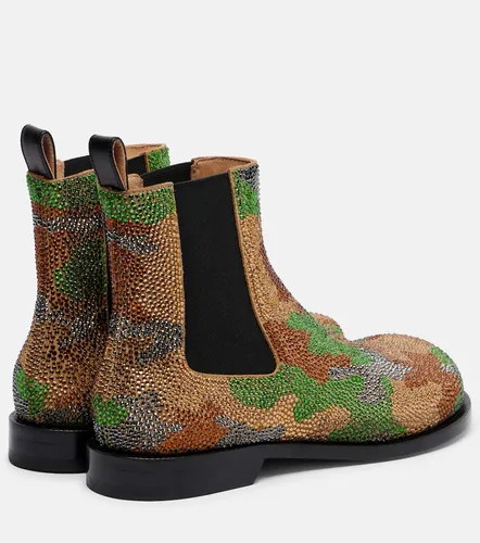 Camouflage embellished suede Chelsea boots - JW Anderson - Modalova