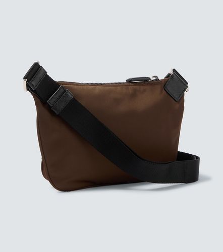 Re-Nylon leather-trimmed shoulder bag - Prada - Modalova