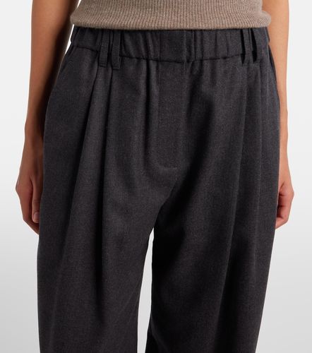 Monili virgin wool wide-leg pants - Brunello Cucinelli - Modalova