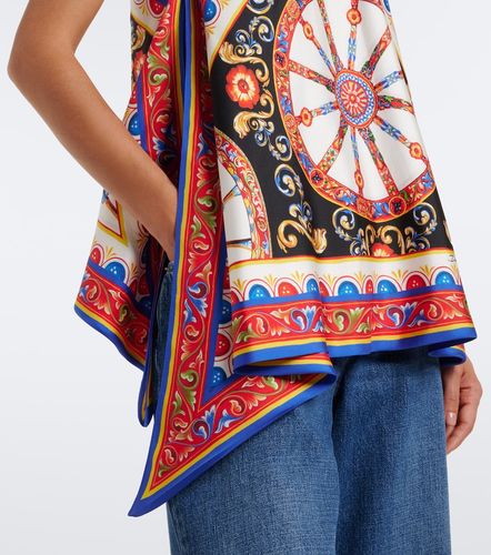 Top Carretto de sarga de seda - Dolce&Gabbana - Modalova