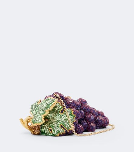 Clutch Grapes Concord con cristalli - Judith Leiber Couture - Modalova