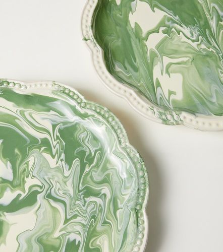 Set di 2 piatti piani in ceramica - Cabana - Modalova