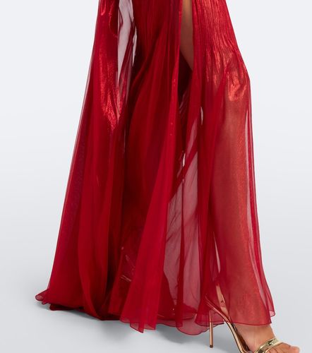 Zephyra metallic silk corset gown - Maria Lucia Hohan - Modalova