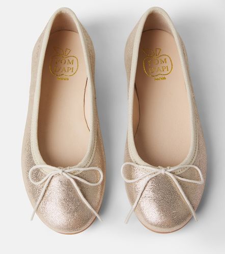 Bailarinas Dory de piel metalizada - Pom d'Api - Modalova