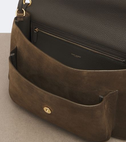 Schultertasche Niki Small aus Veloursleder - Saint Laurent - Modalova