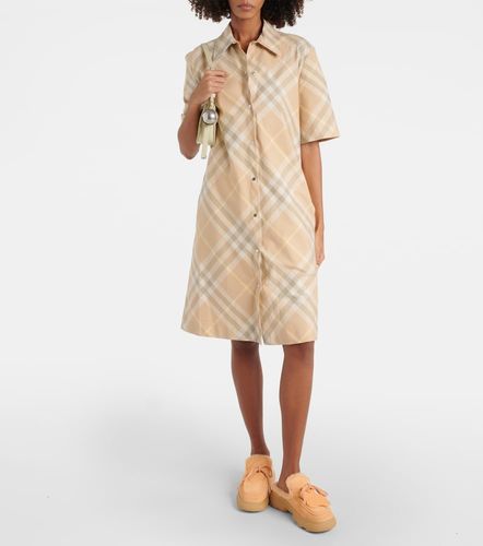Vestido camisero Check de algodón - Burberry - Modalova