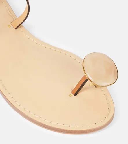 Kigali embellished leather sandals - Amanu - Modalova