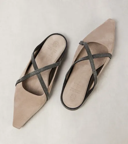 Monili suede mules - Brunello Cucinelli - Modalova
