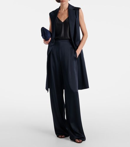 Dritto crepe satin wide-leg pants - Max Mara - Modalova