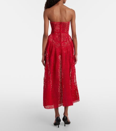 Vestido con corsé de croché de algodón - Magda Butrym - Modalova