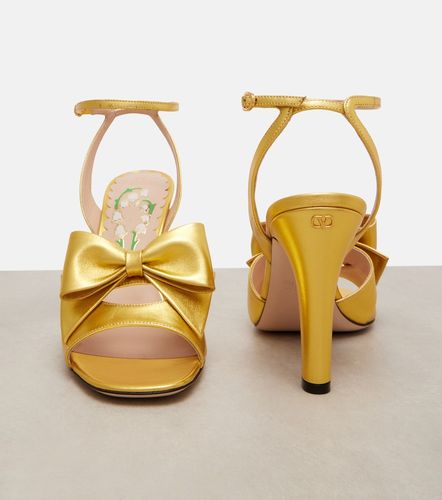 Bowow 95 metallic leather sandals - Valentino Garavani - Modalova