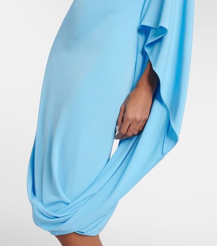 Vestido midi de jersey drapeado - Stella McCartney - Modalova