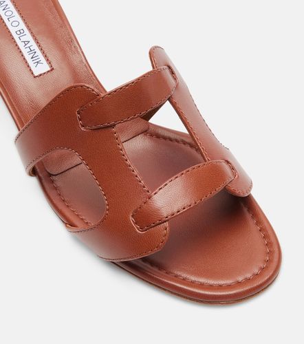 Grellanu 50 leather mules - Manolo Blahnik - Modalova