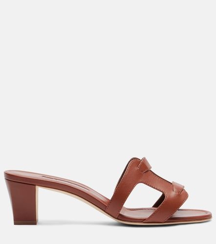Grellanu 50 leather mules - Manolo Blahnik - Modalova