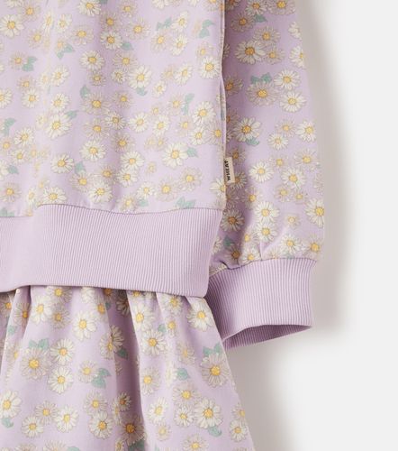 Vestido Maggie de jersey de algodón floral - Wheat - Modalova