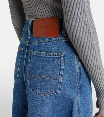 Asymmetrischer Midirock aus Denim - Victoria Beckham - Modalova