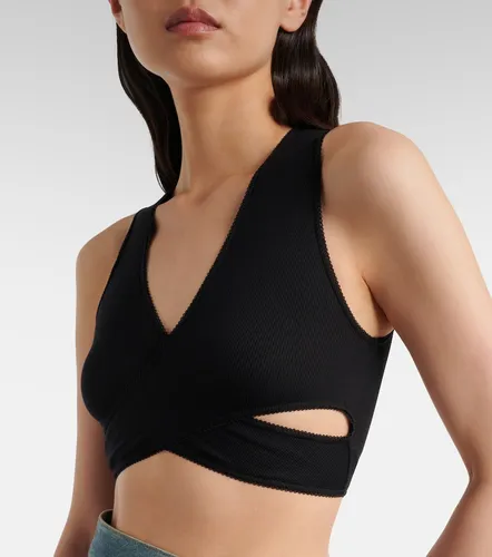 Alaïa Crop top acanalado de jersey - Alaia - Modalova