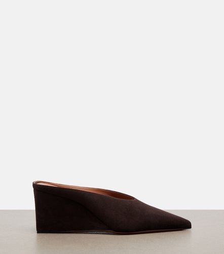 Alaïa Mules con cuña Cube de ante - Alaia - Modalova