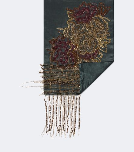 Sciarpa in seta con frange - Dries Van Noten - Modalova