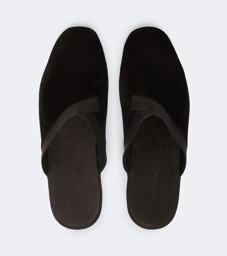 Leather-trimmed suede slippers - John Lobb - Modalova