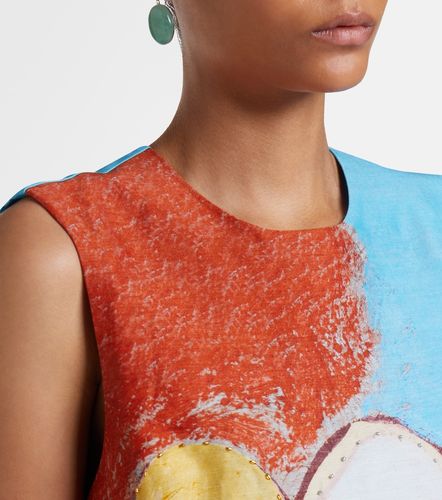 X MLAK Lenny printed linen-blend minidress - Alemais - Modalova