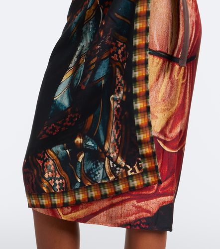 Falda envolvente de seda estampada - Dries Van Noten - Modalova
