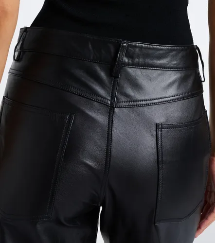 Tribeca leather barrel-leg pants - Nili Lotan - Modalova
