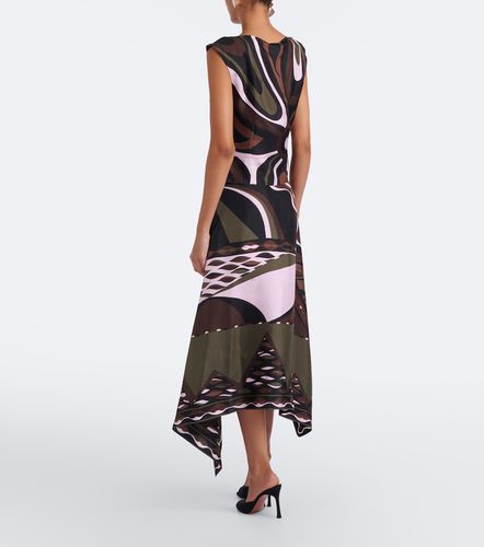 Dune asymmetric silk twill midi skirt - Pucci - Modalova