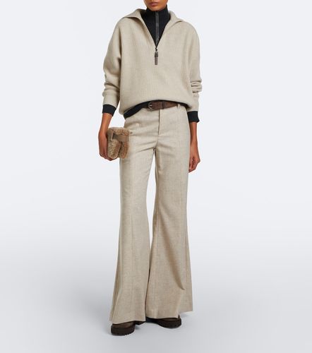 Pullover in cashmere a coste - Brunello Cucinelli - Modalova