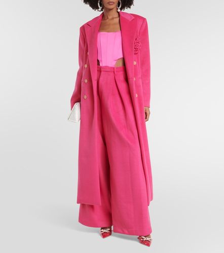 High-rise wide-leg crepe pants - Giuseppe di Morabito - Modalova