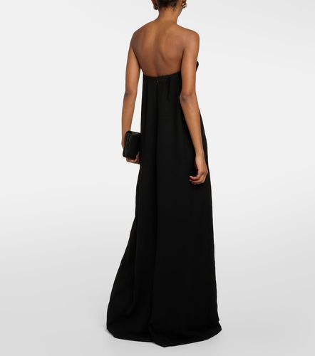 Strapless crepe wide-leg jumpsuit - Monot - Modalova