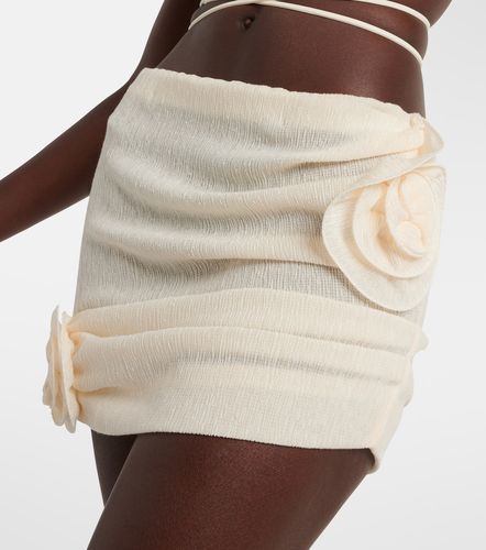 Minifalda de crepé con apliques - Magda Butrym - Modalova