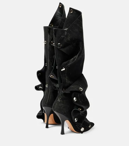 Snap denim knee-high boots - Y/Project - Modalova