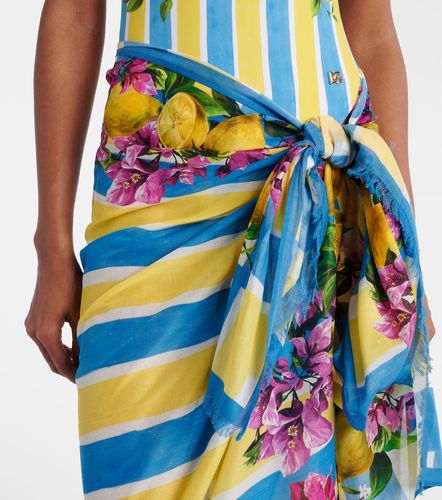 Pareo de algodón floral - Dolce&Gabbana - Modalova