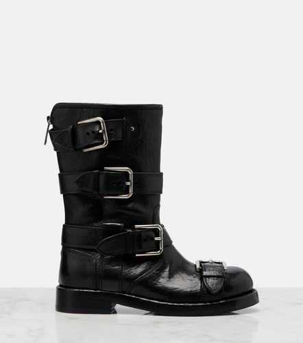 Dolce&Gabbana Leather biker boots - Dolce&Gabbana - Modalova