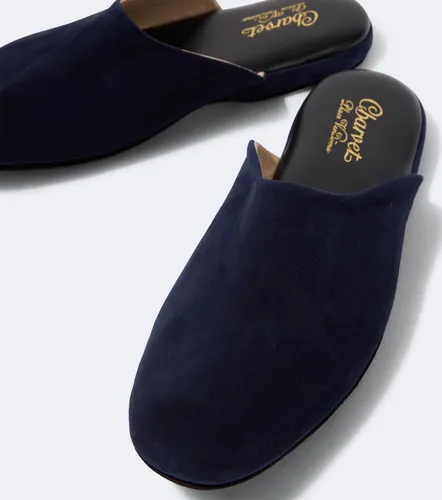 Leather-lined suede slippers - Charvet - Modalova