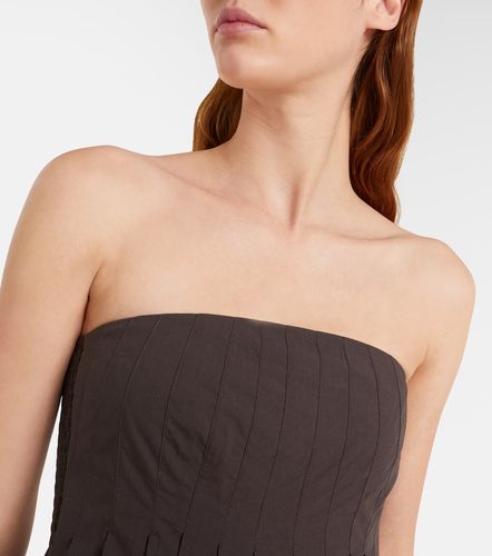 Top White Label Avine de algodón plisado - Proenza Schouler - Modalova