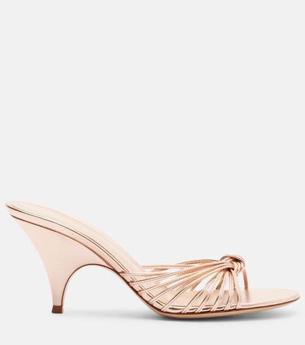 Pantoletten Sofia aus Metallic-Leder - Gianvito Rossi - Modalova